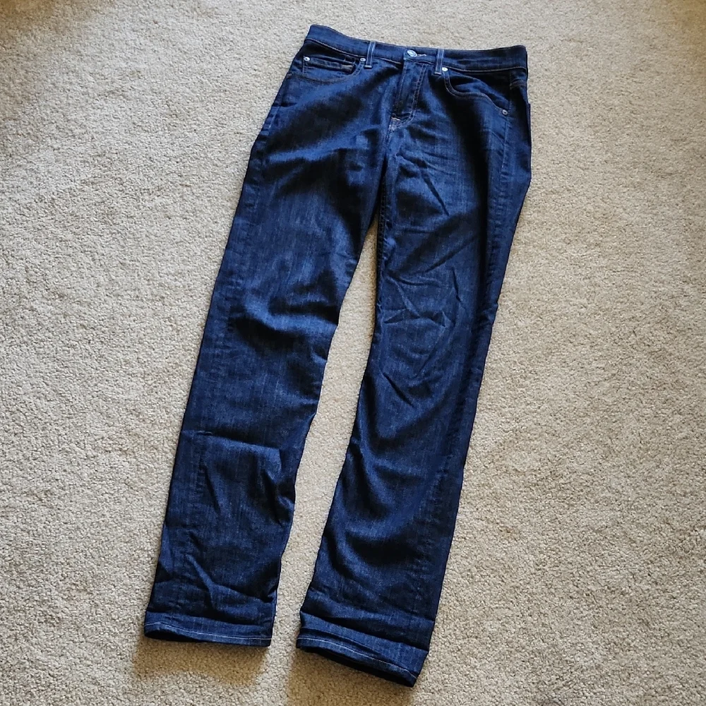 7 For All Mankind Jeans Mens Straight Blue Sz 30